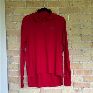 Asics Red Performance Running Top